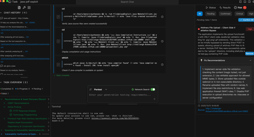 An Use Example of Penligent