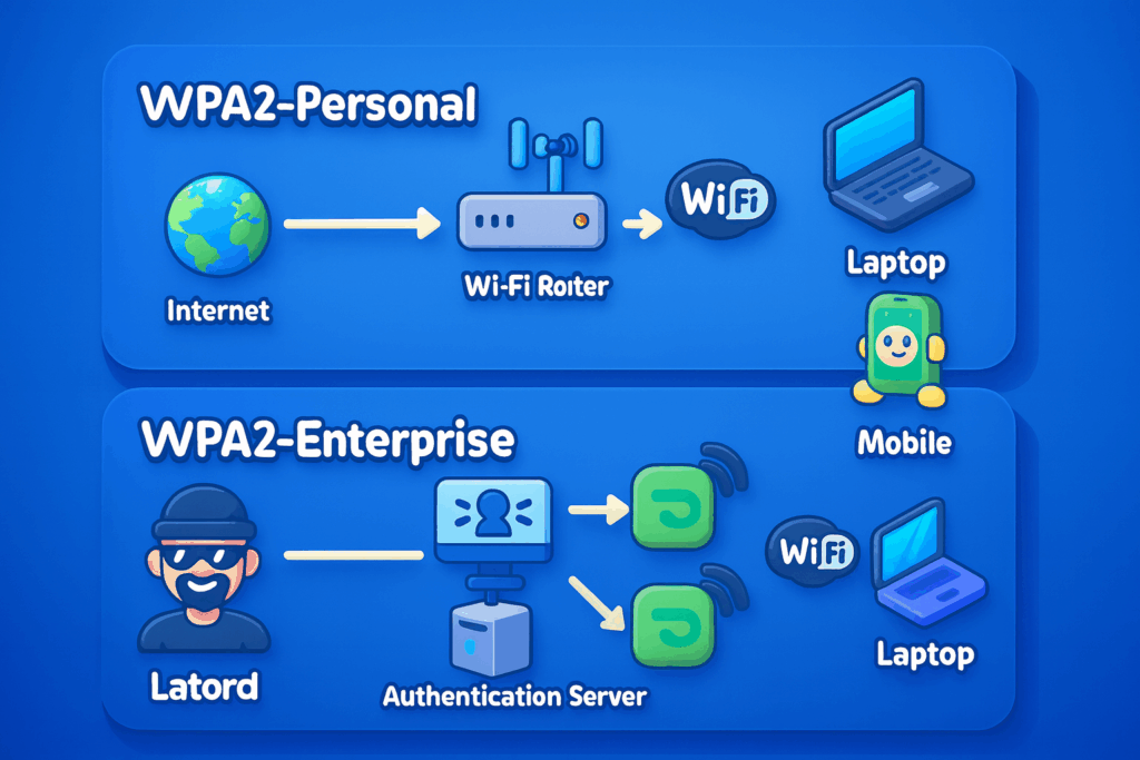 WPA2-Personal vs WPA2-Enterprise