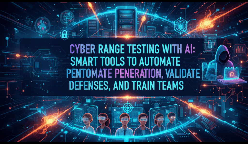 Cyber Range Testing with AI: Smart Tools to Automate Penetration, Validate Defenses, and Train Teams