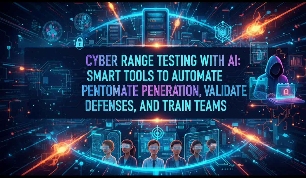 Cyber Range Testing with AI: Smart Tools to Automate Penetration, Validate Defenses, and Train Teams