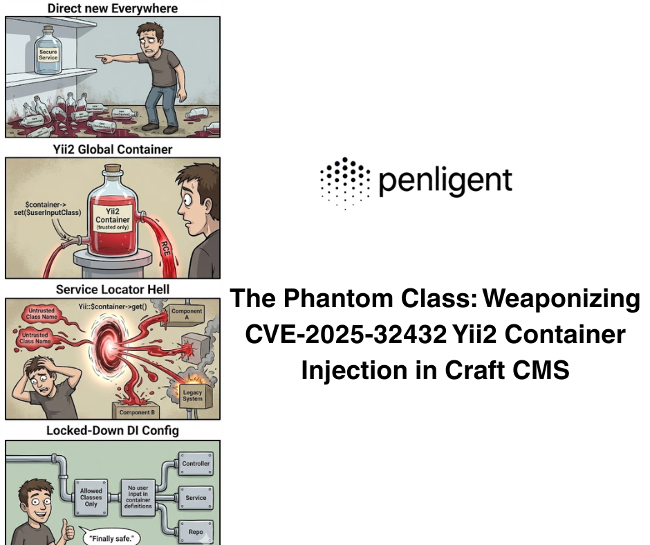 The Phantom Class Weaponizing CVE-2025-32432 Yii2 Container Injection in Craft CMS