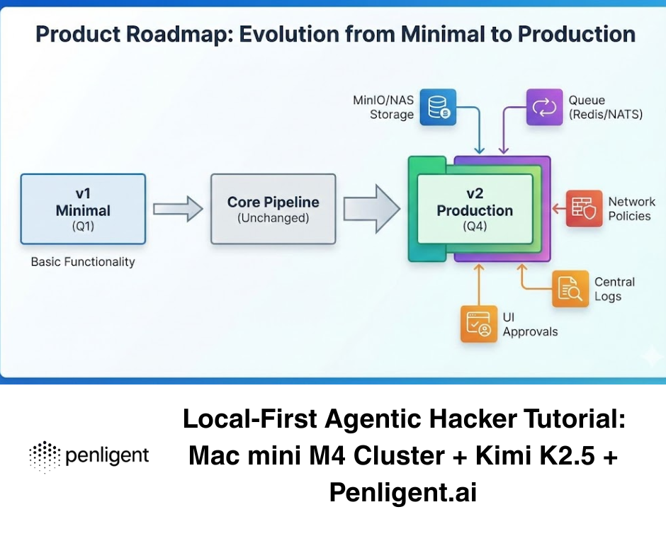 Local-First Agentic Hacker Tutorial Mac mini M4 Cluster + Kimi K2.5 + Penligent.ai