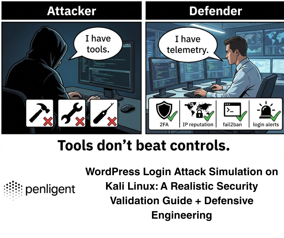 Simulation eines WordPress-Login-Angriffs unter Kali Linux Eine realistische Anleitung zur Sicherheitsvalidierung + Defensivtechnik