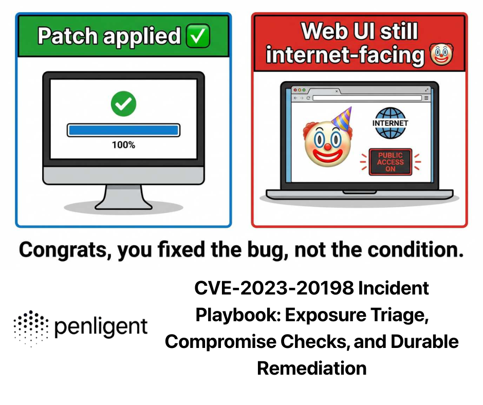 CVE-2023-20198 Incident Playbook Exposure Triage, Compromise Checks, and Durable Remediation