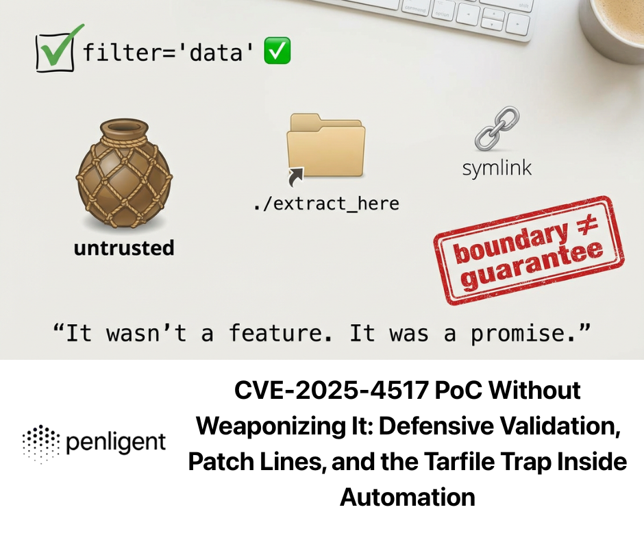 CVE-2025-4517 PoC Without Weaponizing It Defensive Validation, Patch Lines, and the Tarfile Trap Inside Automation