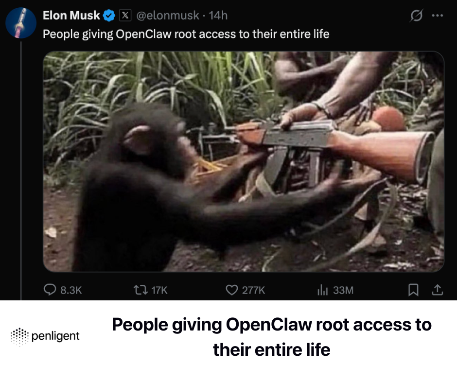 People giving OpenClaw root access to their entire life