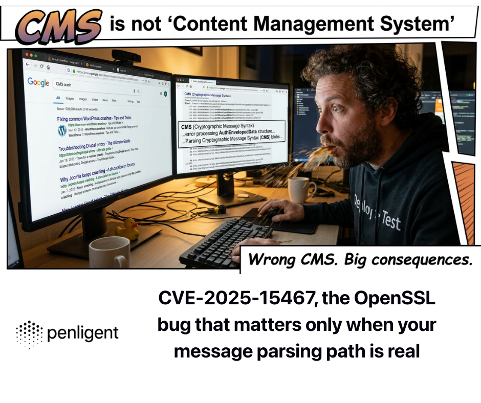 CVE-2025-15467, the OpenSSL bug that matters only when your message parsing path is real