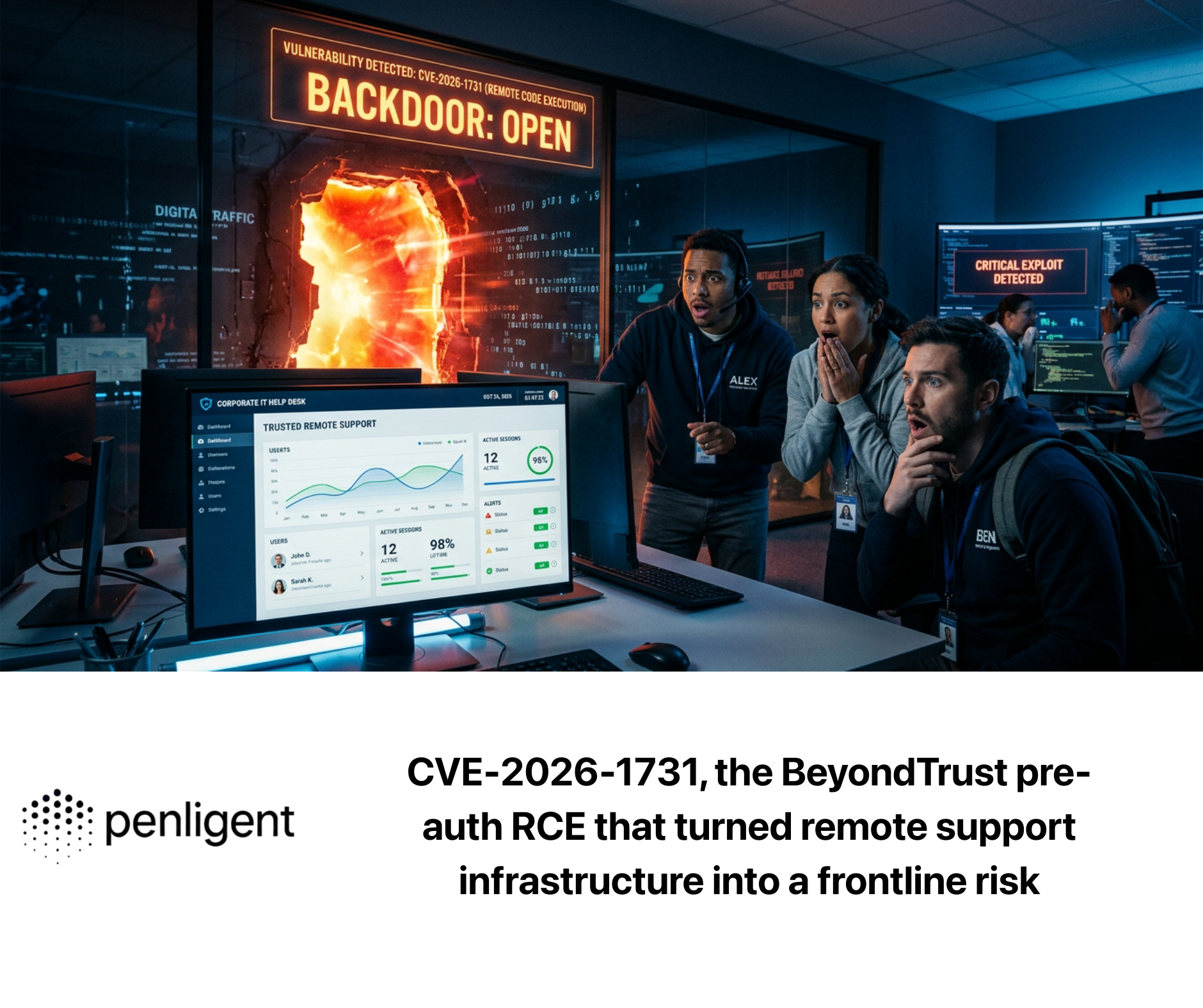 CVE-2026-1731, the BeyondTrust pre-auth RCE that turned remote support infrastructure into a frontline risk