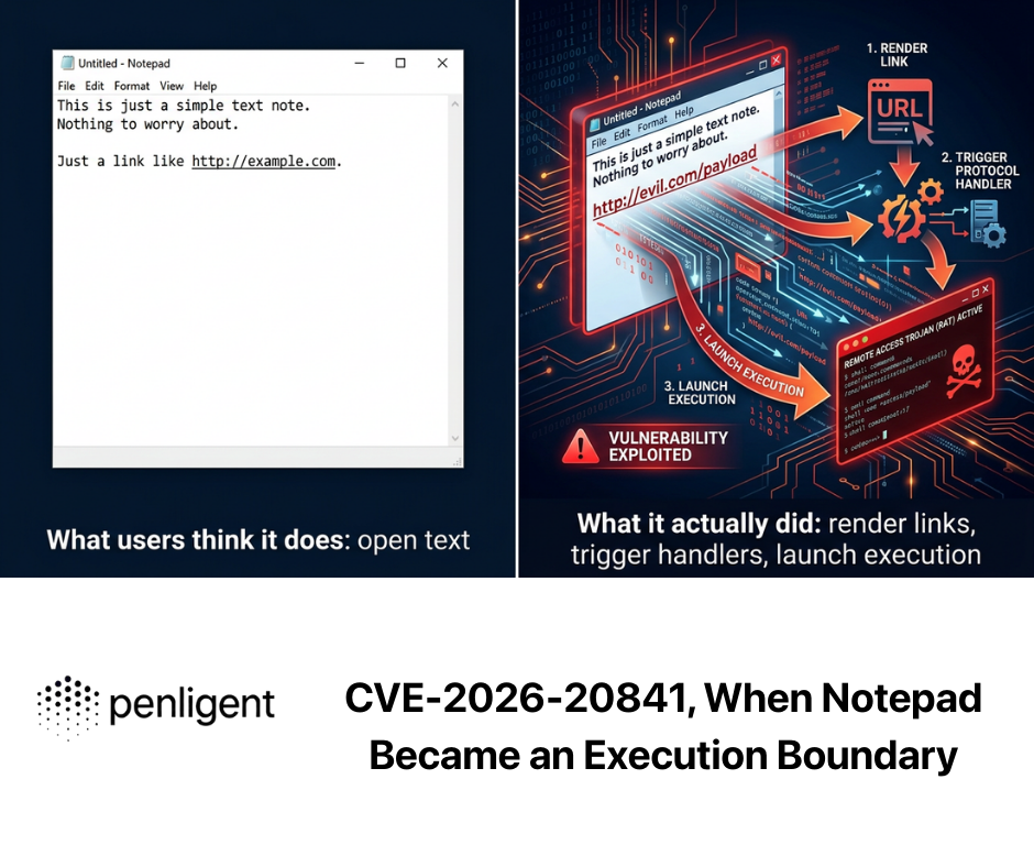 CVE-2026-20841, When Notepad Became an Execution Boundary