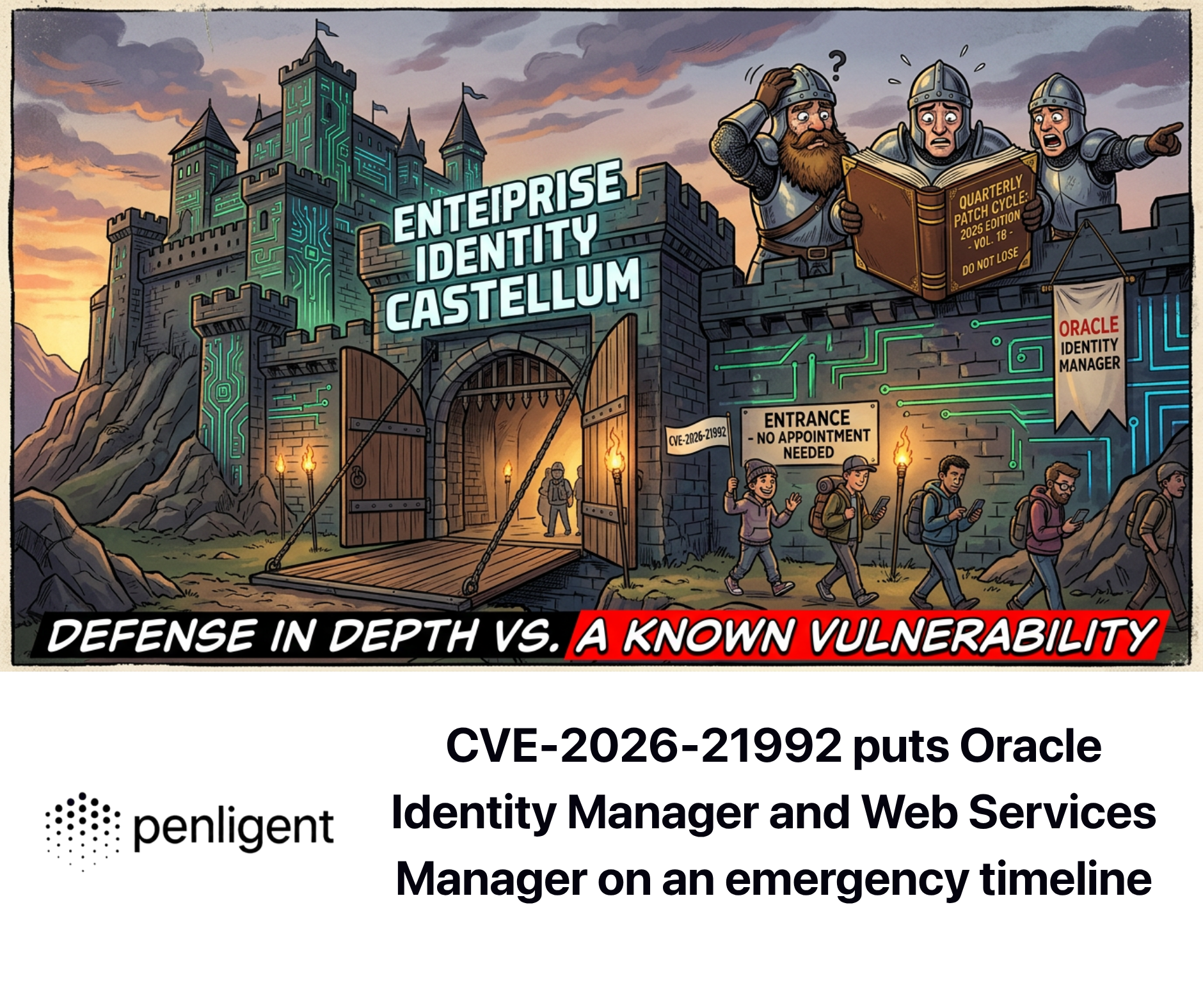 CVE-2026-21992 puts Oracle Identity Manager and Web Services Manager on an emergency timeline