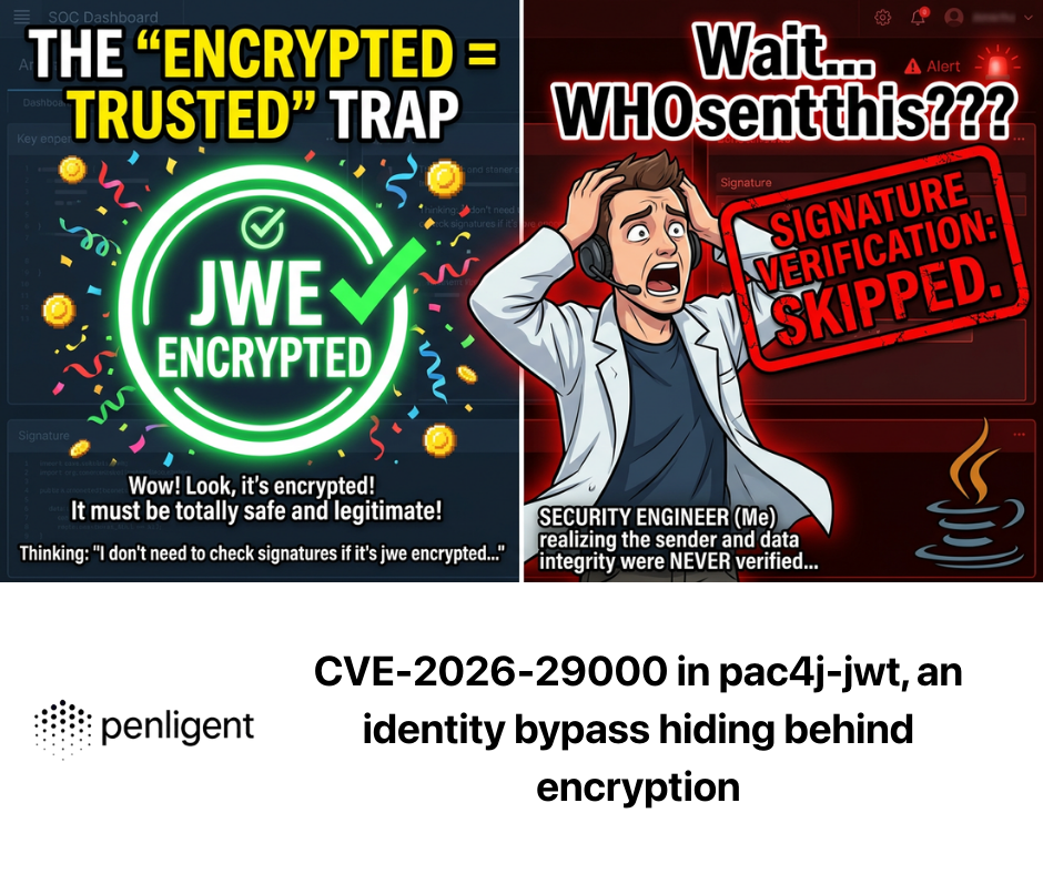 CVE-2026-29000 in pac4j-jwt, an identity bypass hiding behind encryption