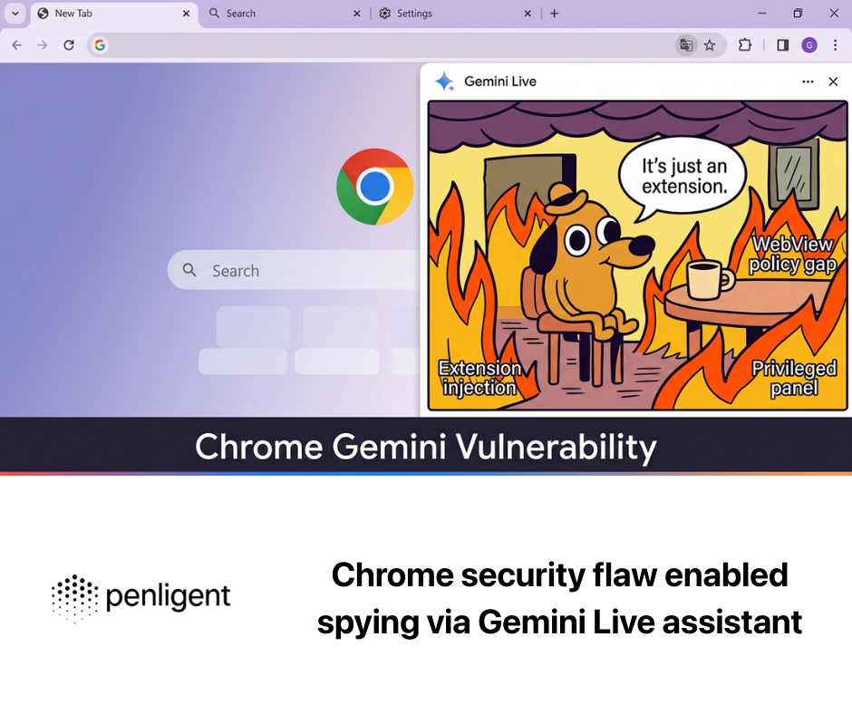 Chrome security flaw enabled spying via Gemini Live assistant