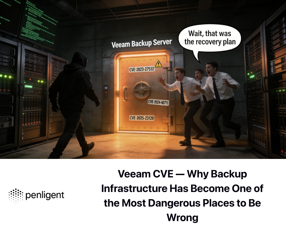 Veeam CVE — Why Backup Infrastructure Has Become One of the Most Dangerous Places to Be Wrong