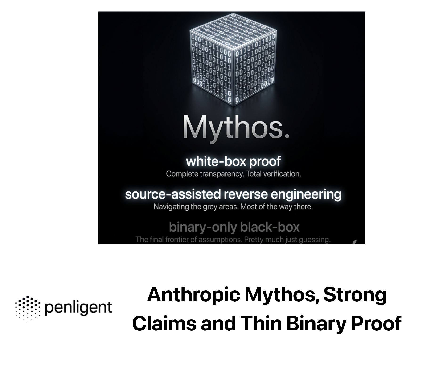 Anthropic Mythos, Strong Claims and Thin Binary Proof