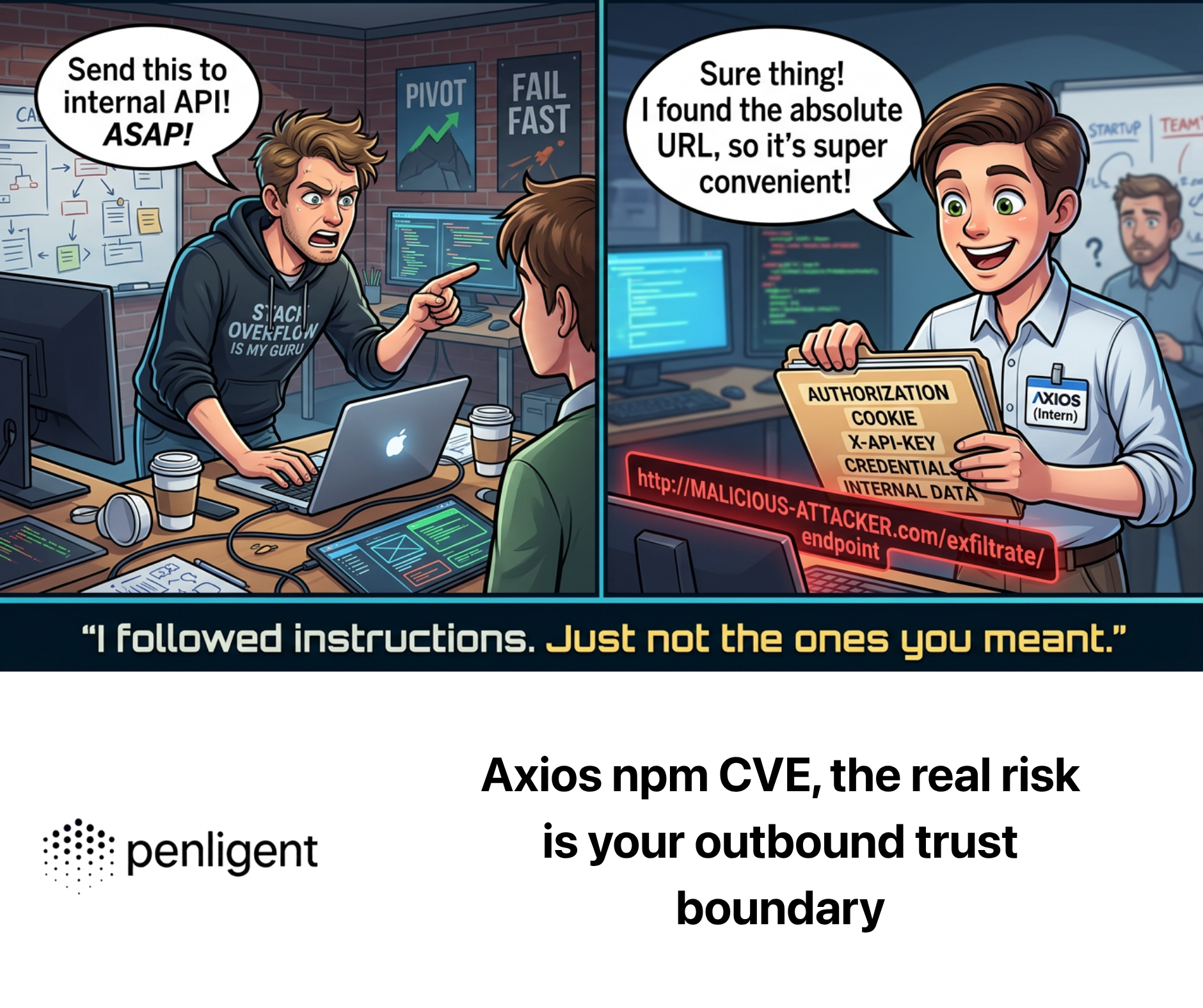 Axios npm CVE, the real risk is your outbound trust boundary