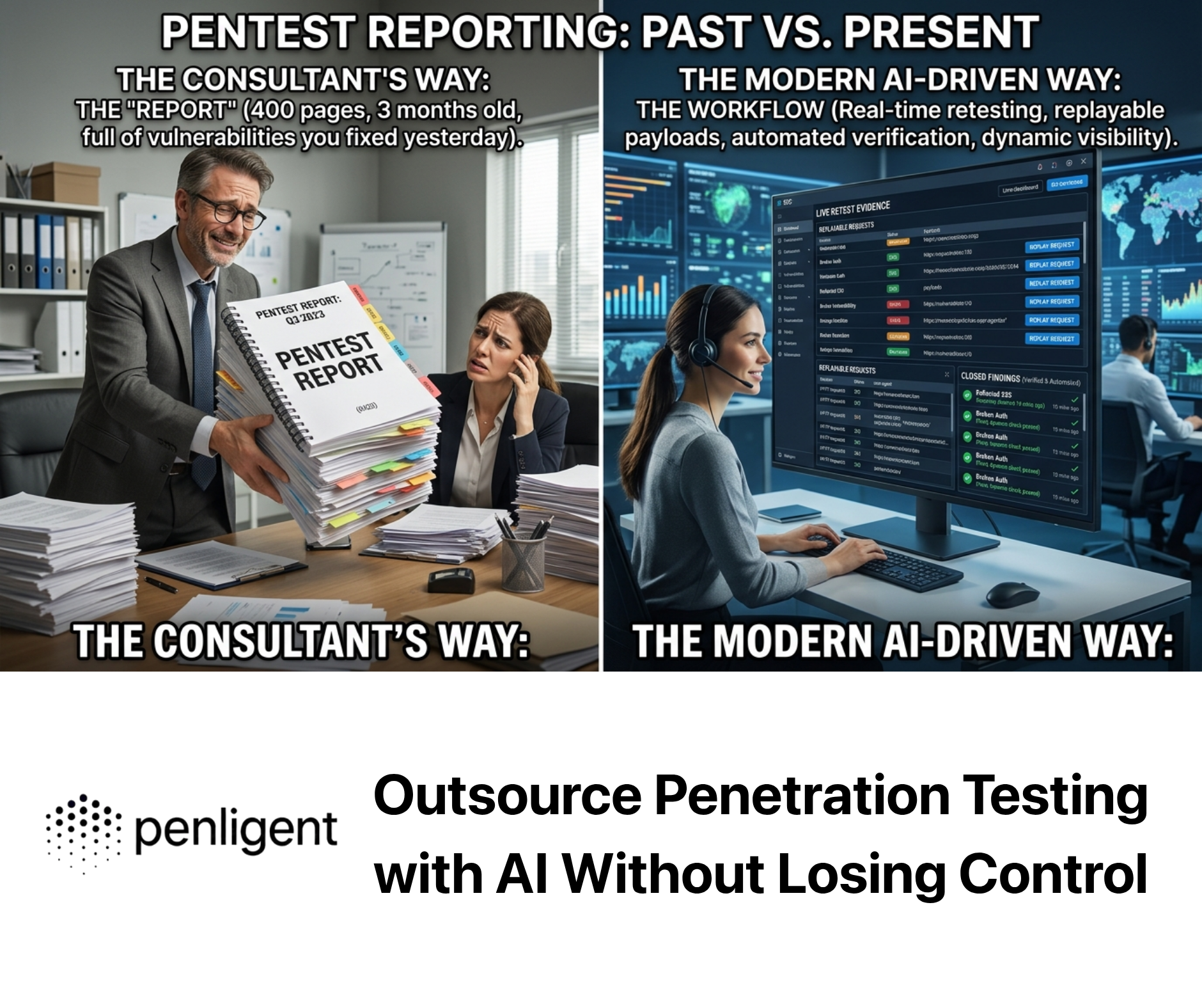 Outsource Penetration Testing with AI Without Losing Control