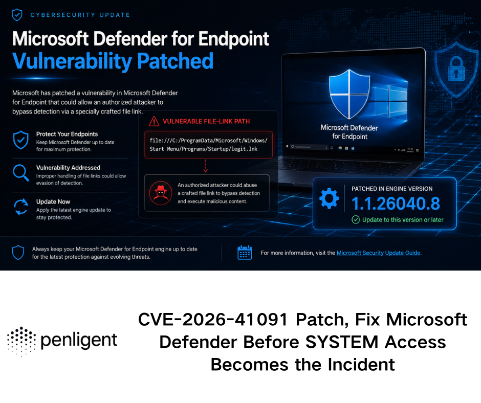 CVE-2026-41091 Patch, Fix Microsoft Defender Before SYSTEM Access Becomes the Incident