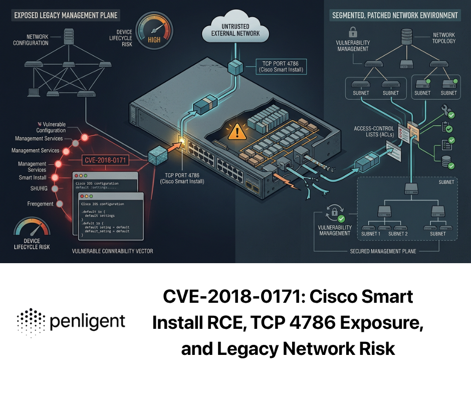 CVE-2018-0171 Cisco Smart Install RCE, TCP 4786 Exposure, and Legacy Network Risk