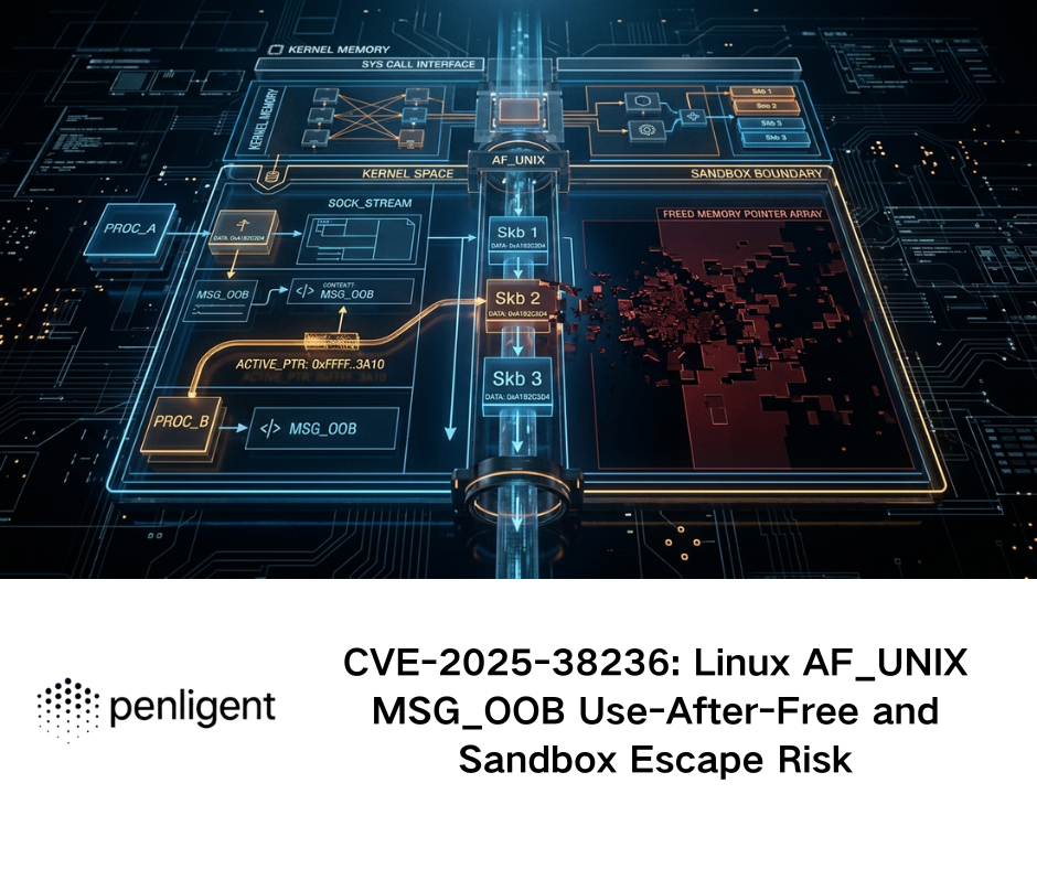 CVE-2025-38236 Linux AF_UNIX MSG_OOB Use-After-Free and Sandbox Escape Risk