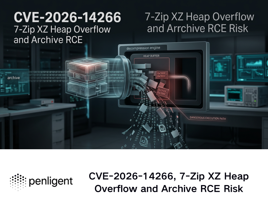 CVE-2026-14266, 7-Zip XZ Heap Overflow and Archive RCE Risk