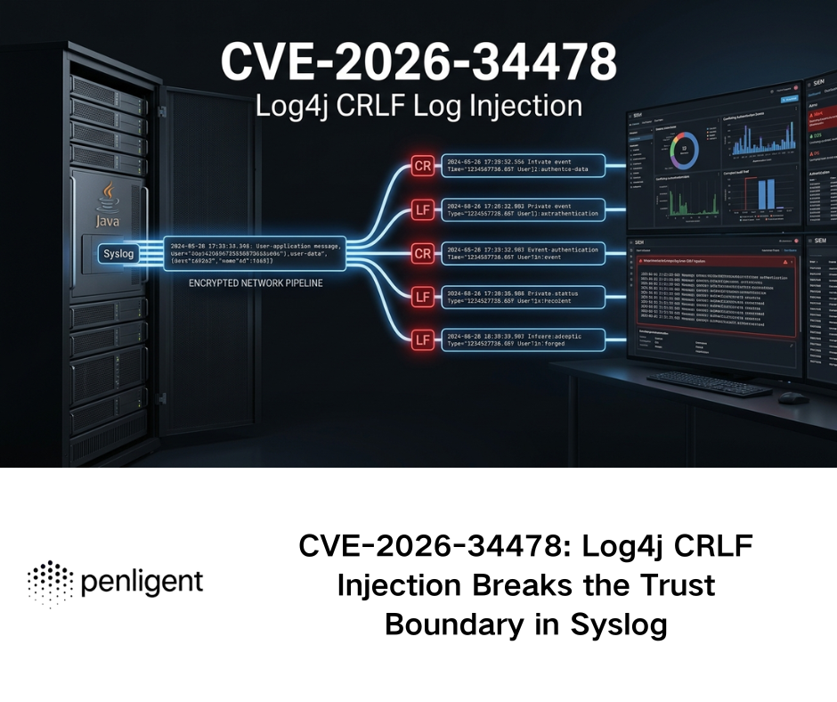 CVE-2026-34478 Log4j CRLF Injection Breaks the Trust Boundary in Syslog