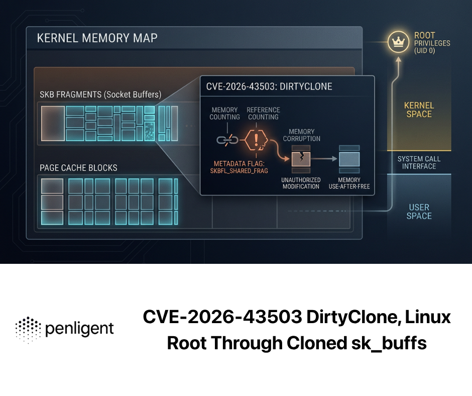 CVE-2026-43503 DirtyClone, Linux Root Through Cloned sk_buffs
