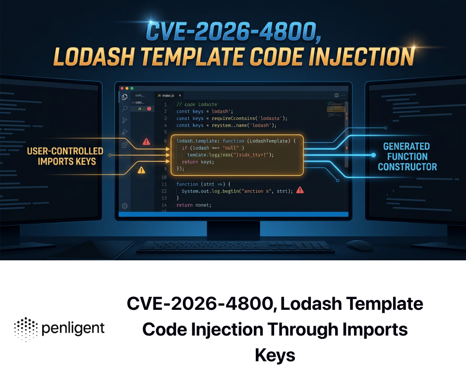 CVE-2026-4800, Lodash Template Code Injection Through Imports Keys
