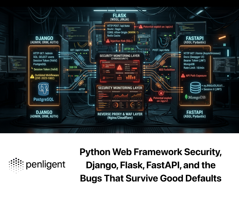 Python Web Framework Security, Django, Flask, FastAPI, and the Bugs That Survive Good Defaults