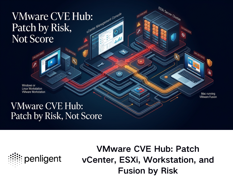 VMware CVE Hub Patch vCenter, ESXi, Workstation, and Fusion by Risk