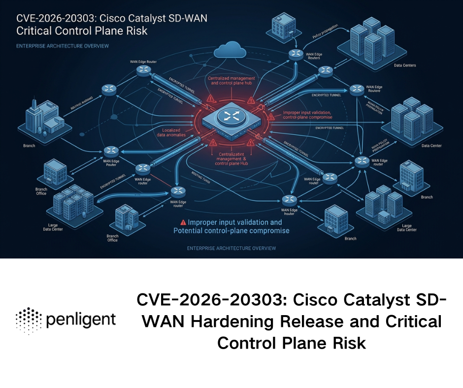 CVE-2026-20303 Cisco Catalyst SD-WAN Hardening Release and Critical Control Plane Risk