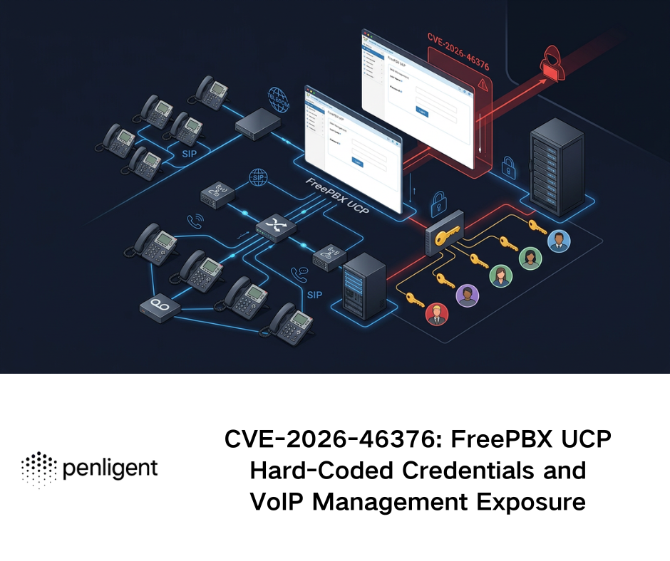 CVE-2026-46376 FreePBX UCP Hard-Coded Credentials and VoIP Management Exposure