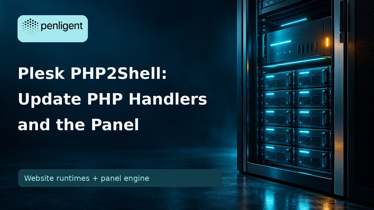Plesk PHP2Shell update PHP handlers and the panel editorial cover
