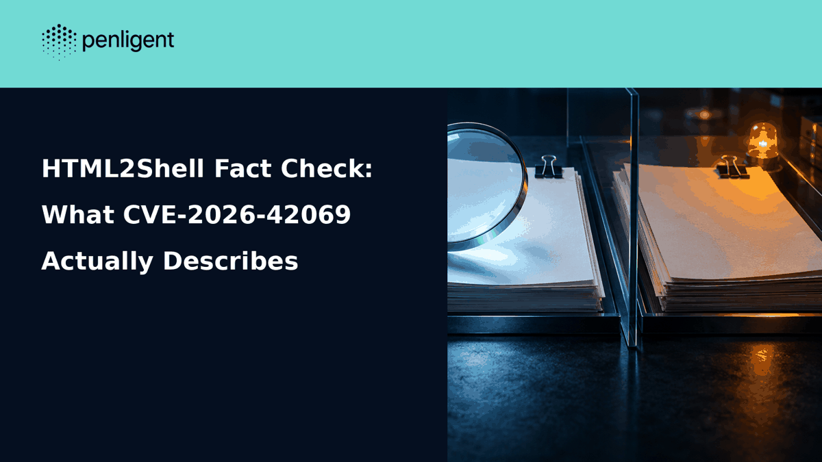 HTML2Shell fact check examining the actual CVE-2026-42069 record