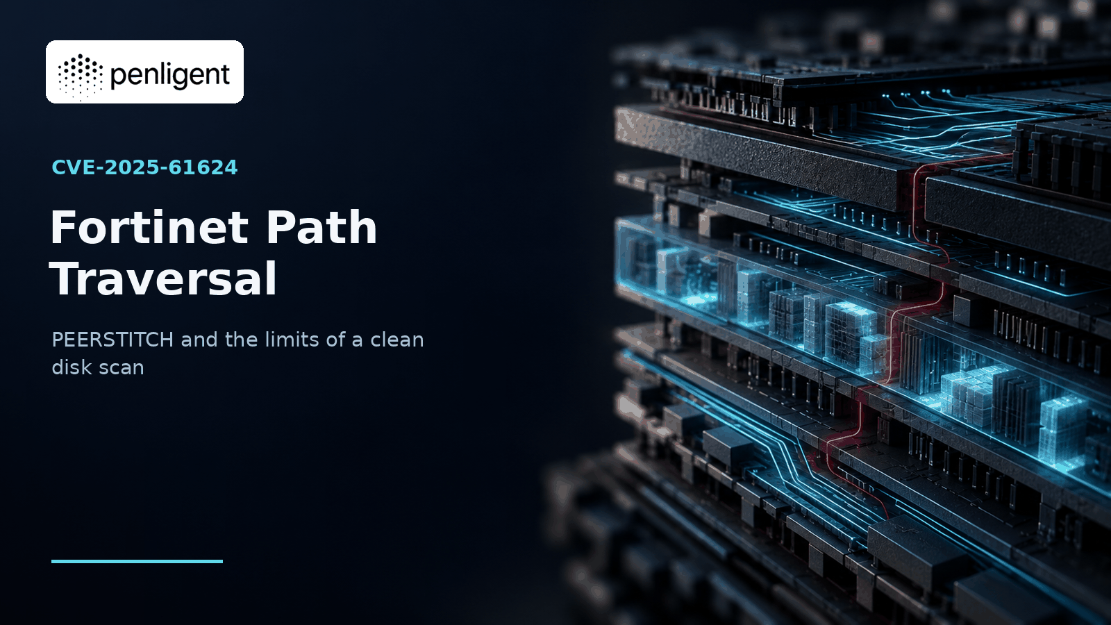 Editorial illustration of a red thread crossing layered appliance memory planes