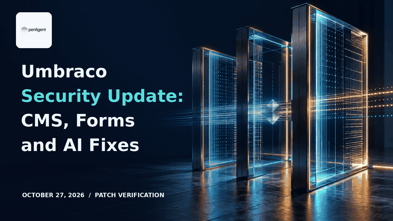 Umbraco security update for CMS, Forms and AI packages