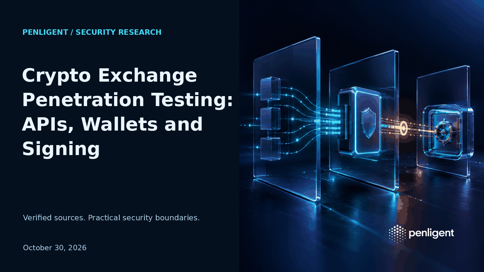 Crypto Exchange Penetration Testing: APIs, Wallets and Signing — conceptual security illustration