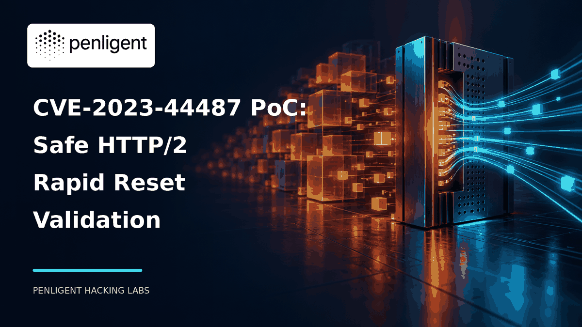 Penligent editorial cover showing streams entering a gateway for HTTP/2 Rapid Reset validation.