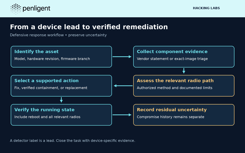 Device-specific WPSplinter evidence and remediation verification workflow